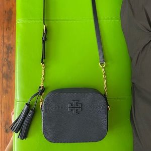 Tory Burch cross body tassel purse
